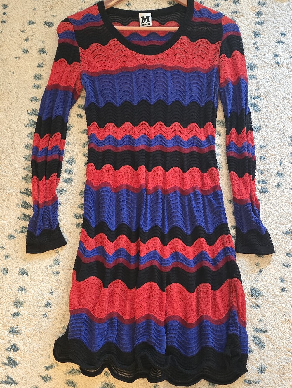 Missoni Blue Red & Black Dress Read Descriptions